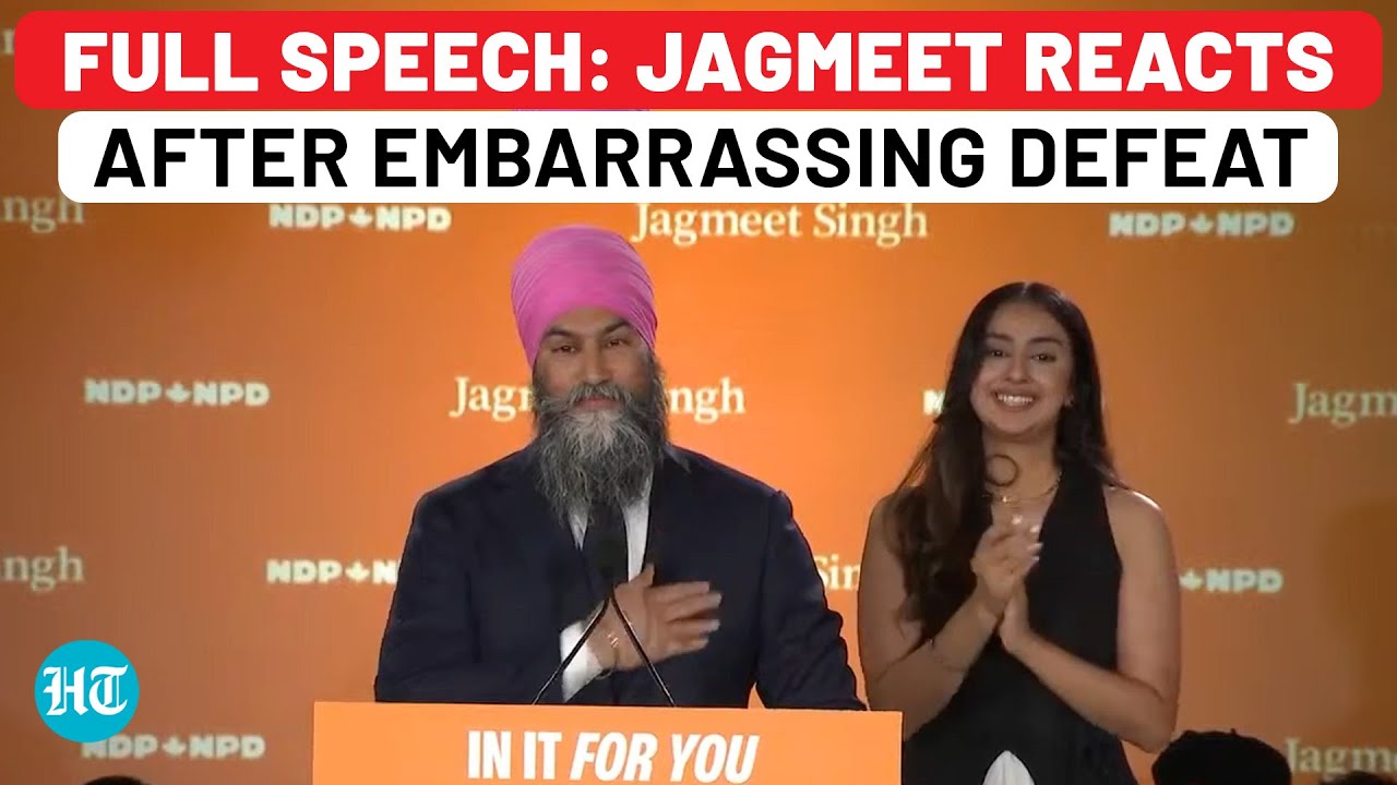 Full Speech: Anti-India Jagmeet Singh's First Reaction To Embarrassing Loss In Canada Election| NDP