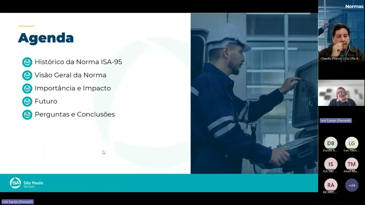 Webinar - Normas ISA em Foco - ISA-95: Integração entre Sistemas de Controle e Corporativos