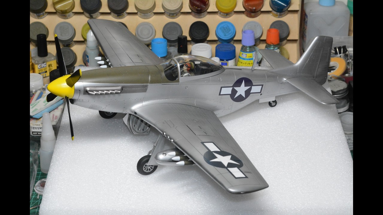 【模型製作】BANDAI 1/24 NORTH AMERICA P-51D MUSTANG Full build