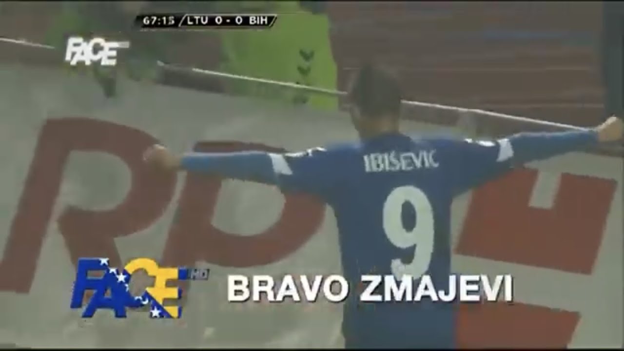 Lithuania 0-1 Bosnia and Herzegovina | Goal Vedad Ibisevic for the World Cup 2014