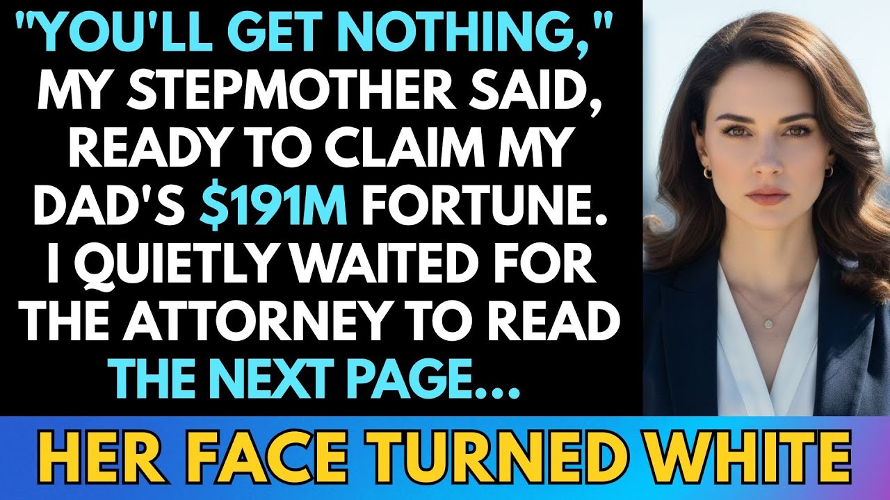 My Stepmother Said I’d Get NOTHING From My Dad’s $191M Will, Lawyer: You Inherit All , And She Gets…