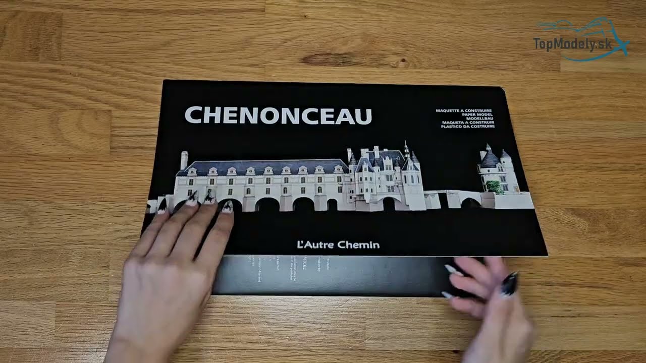 Papierový model Zámok de Chenonceau 1:200