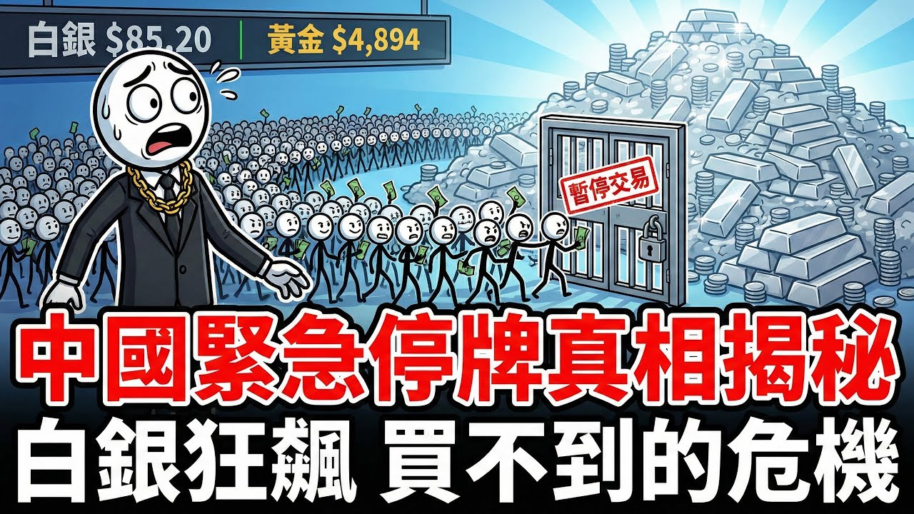 8天內兩次緊急停牌！中國白銀溢價36%仍遭瘋搶，這場金融「熔斷」背後藏著什麼驚天劇本？