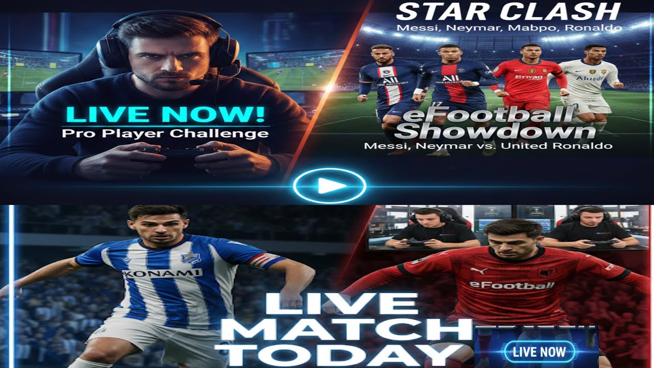 eFootball live stream online match today