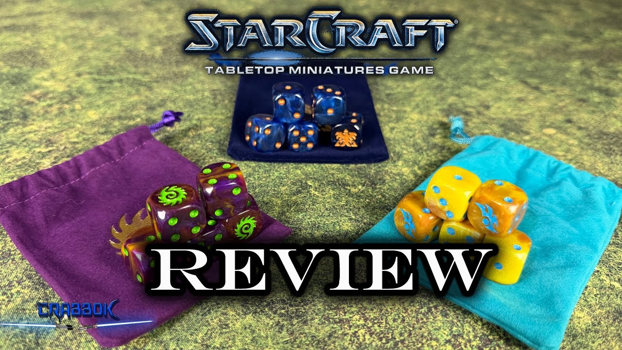 Zerg, Protoss, and Terran Custom Dice - Gorgeous Custom Handcrafted Dice compatible with StarCraft