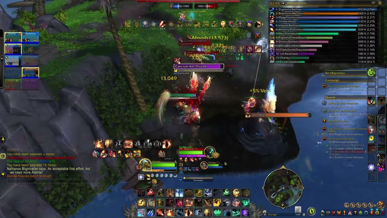 WoW Midnight 12.0.1 chronowarden augmentation evoker pvp Seething Shore