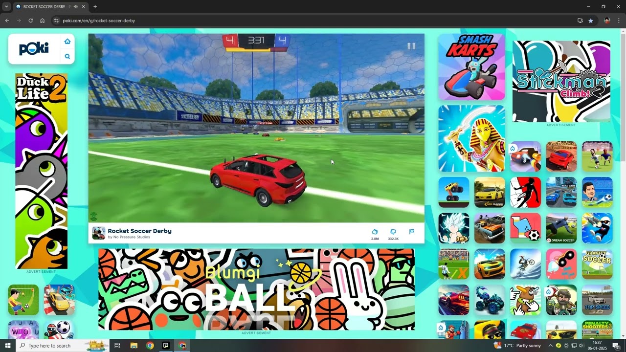 Insane shots | Rocket Soccer Derby | Poki