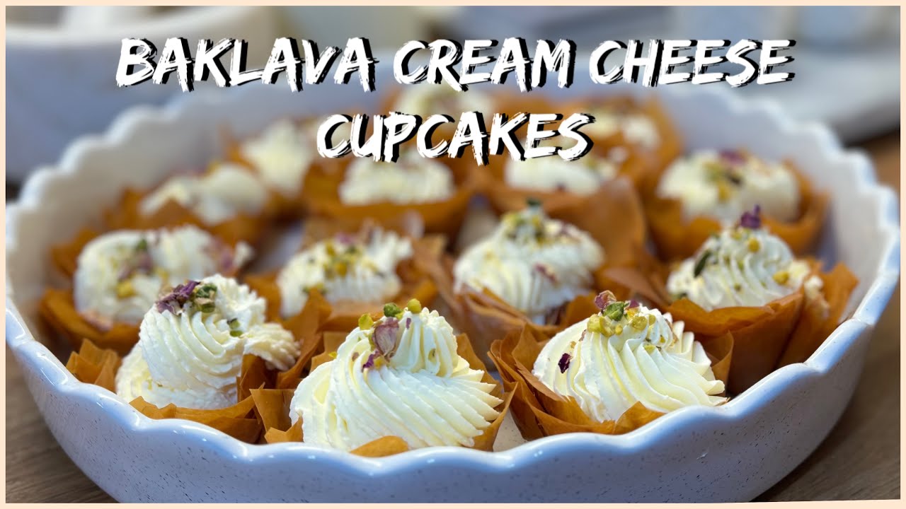 How to make Baklava Cream Cheese Cupcake | Easy and Delicious suitable for RAMADAN | Turkish Dessert