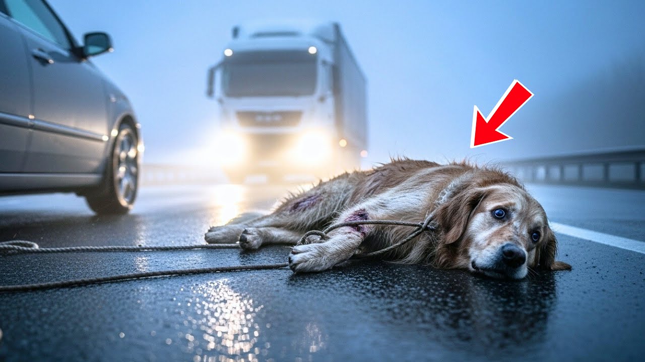 Le Chauffeur Routier Voit Un Chien Tra&icirc;n&eacute; Cruellement &mdash; Ce Qu&rsquo;Il Fait Ensuite Est Incroyable