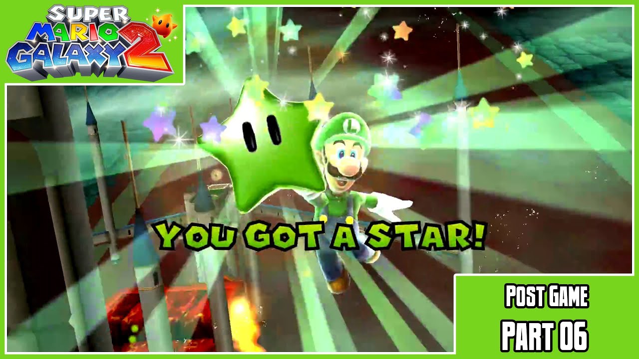 Super Mario Galaxy 2 | Post Game | Part 6: A Challenge for Green in World 6