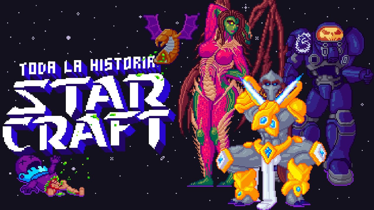 La Historia de Starcraft en Pixelart  - Historias Pixeladas