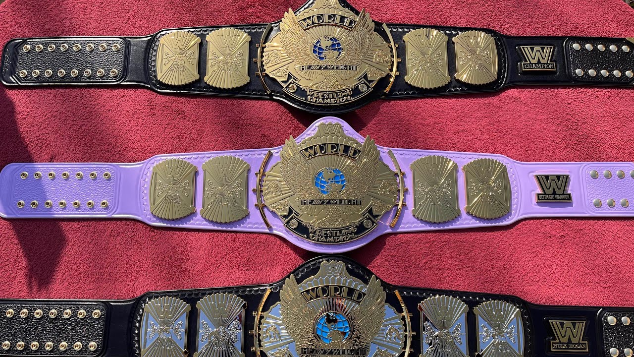 WWE Winged Eagle Replicas on Paul Martin straps #wwe #wweshop #wrestlemania 