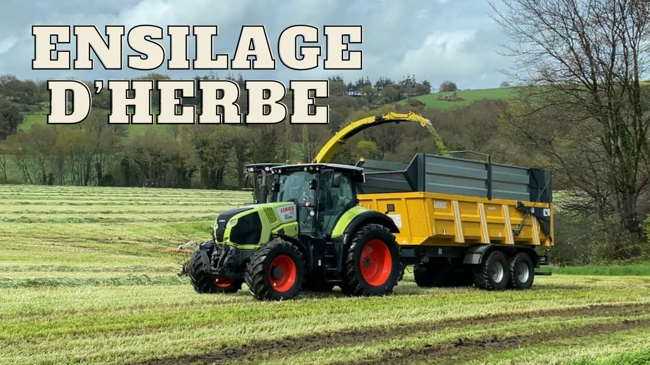 Ensilage d’herbe 2023| Des champs jusqu’aux silos (On finit sous la pluie)