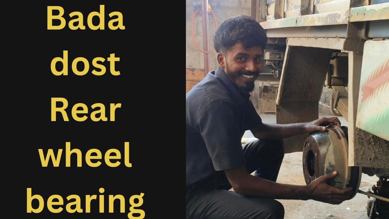 Ashok Leyland Bada dost rear wheel bearing setting