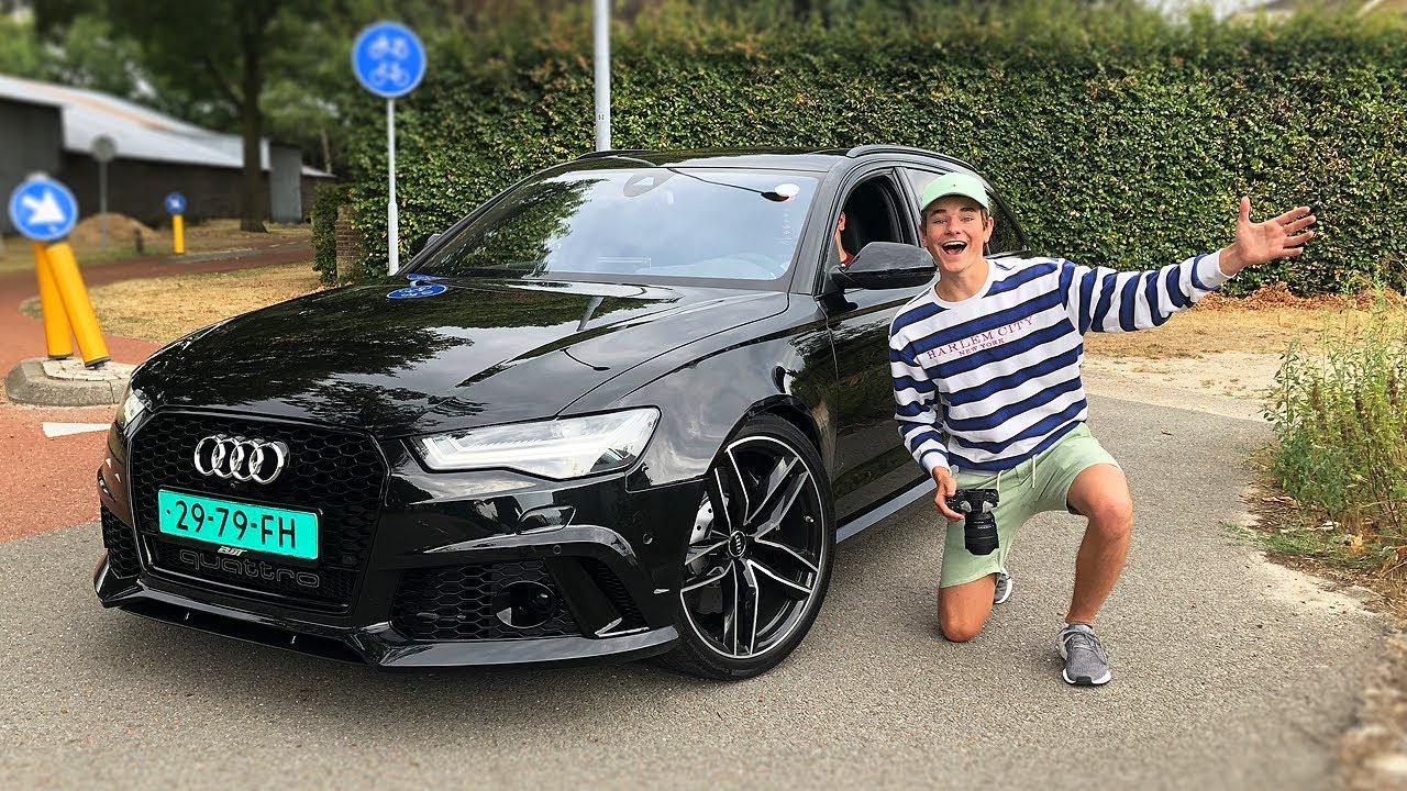 TESTRIT MAKEN IN DIKKE ZWARTE AUDI RS6!