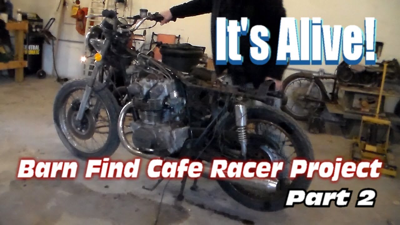Barn Find 1972 Honda CB450 Cafe Racer Project - Part 2