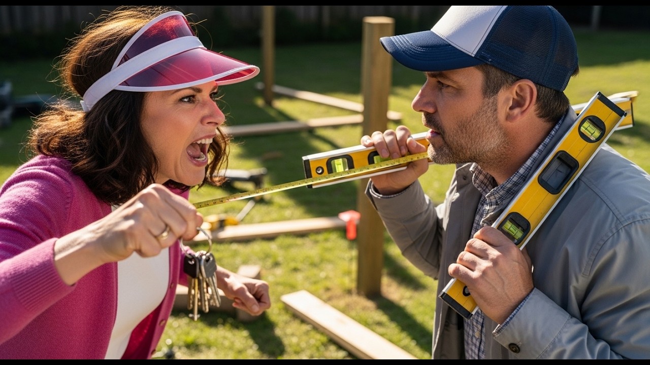 The Survey Stakes That Proved She Was Lying About My Fence All Along