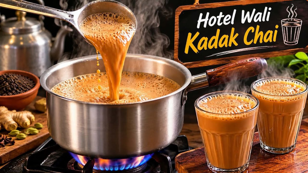 Karak Chai Recipe || How to Make Perfect Tea || Hotel wali Karak Chai #trending #food #recipe #viral