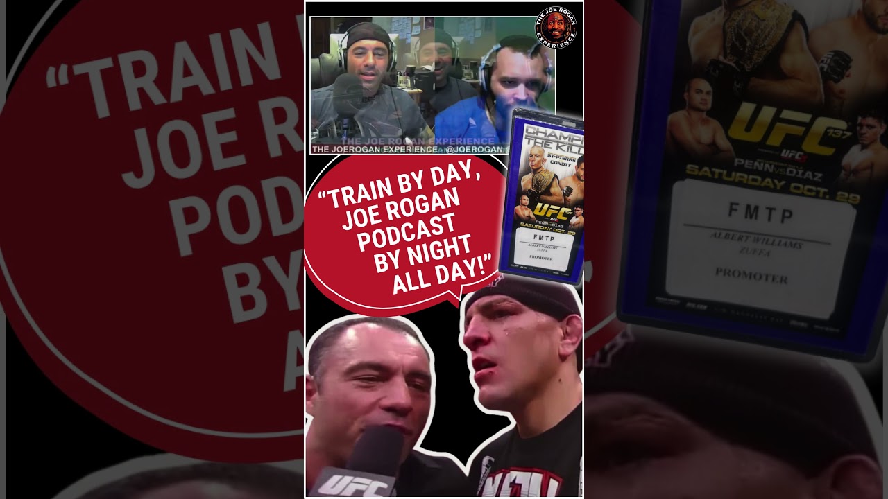 🎟️ Joe Rogan JRE Podcast Intro Origin UFC 137 Credential Ticket Nick Diaz with the famous quote