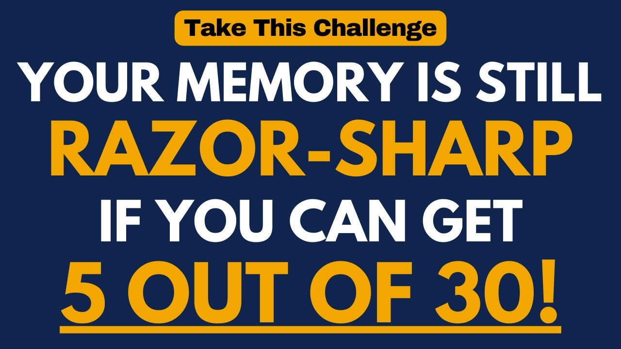 NO SENIOR ABOVE 70 YEARS OLD WILL BE ABLE TO SCORE 5 OUT OF 30! | 30 QUESTIONS #generalknowledge