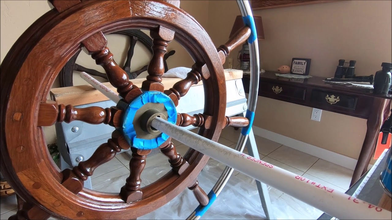 Finishing a Wheel with Sikkens Cetol Marine Natural Teak & Gloss