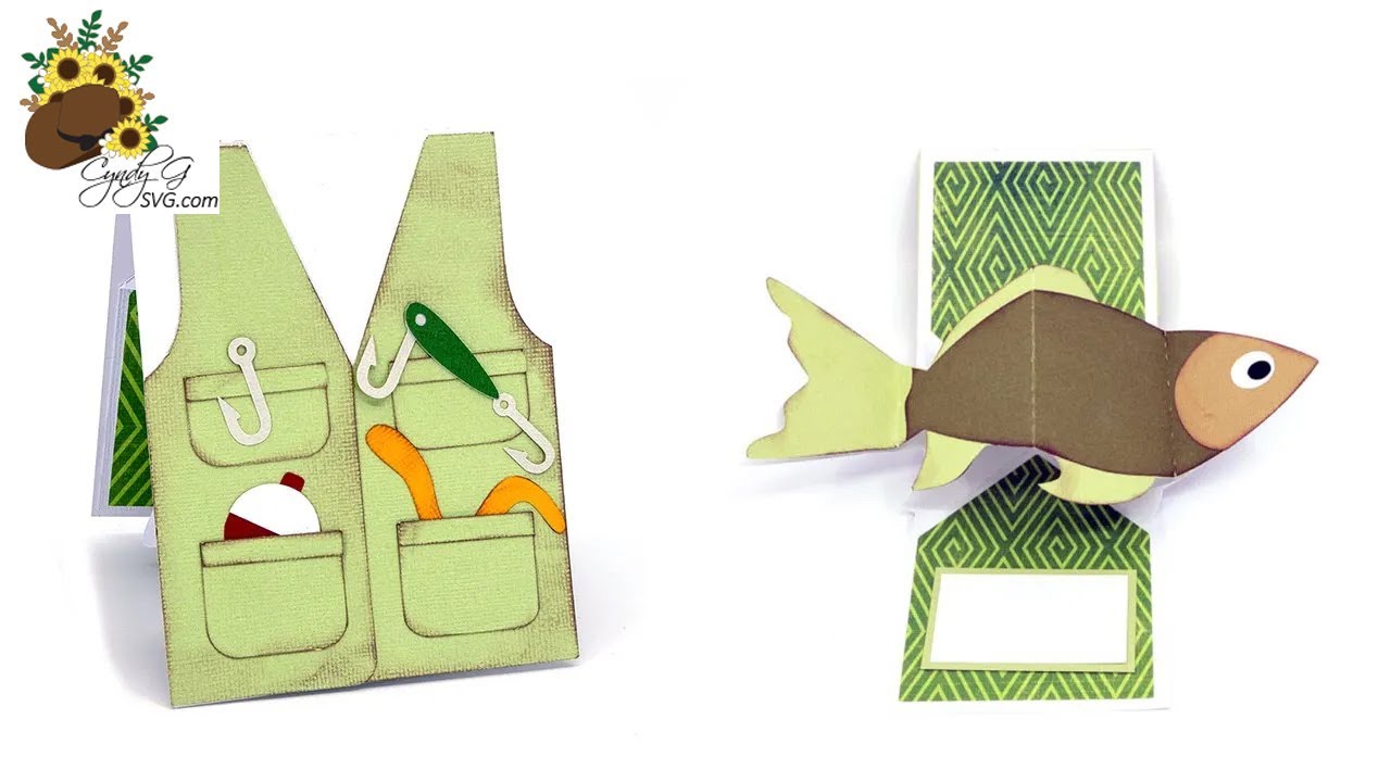 Fish Twist and Pop Card SVG Assembly Tutorial