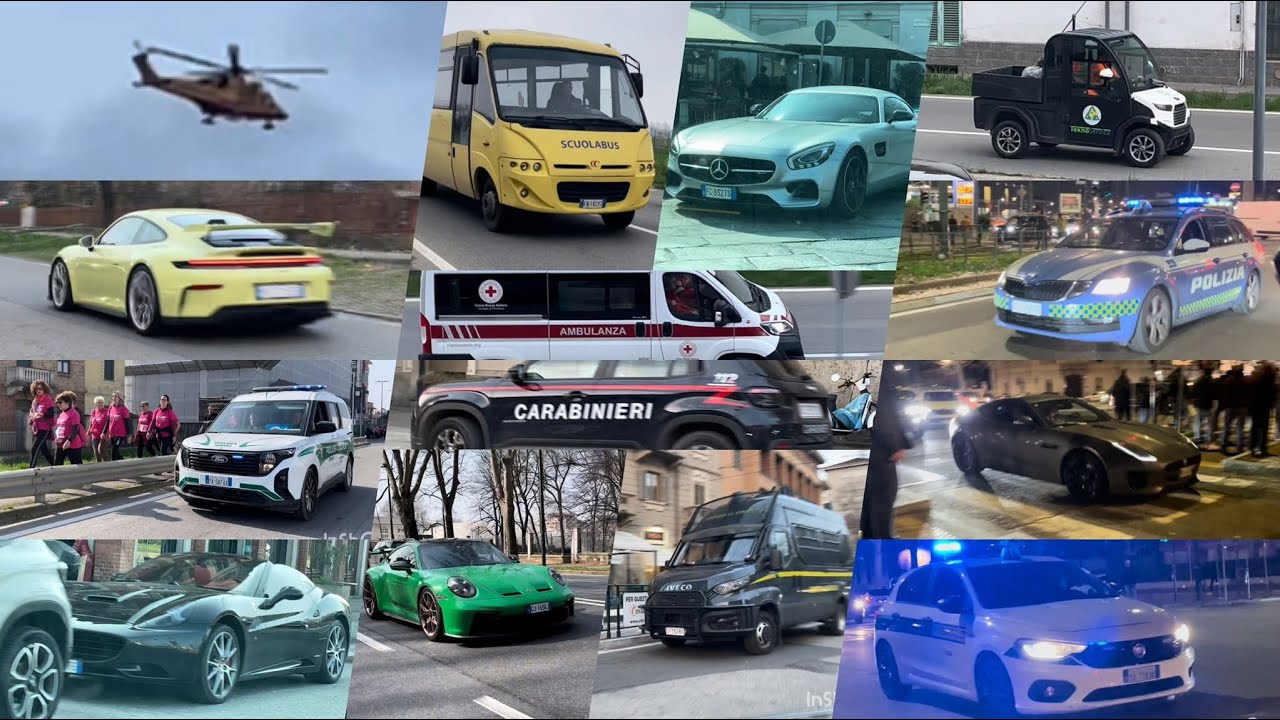 Scorta polizia locale , Porsche , polizia stradale e tanto altro 