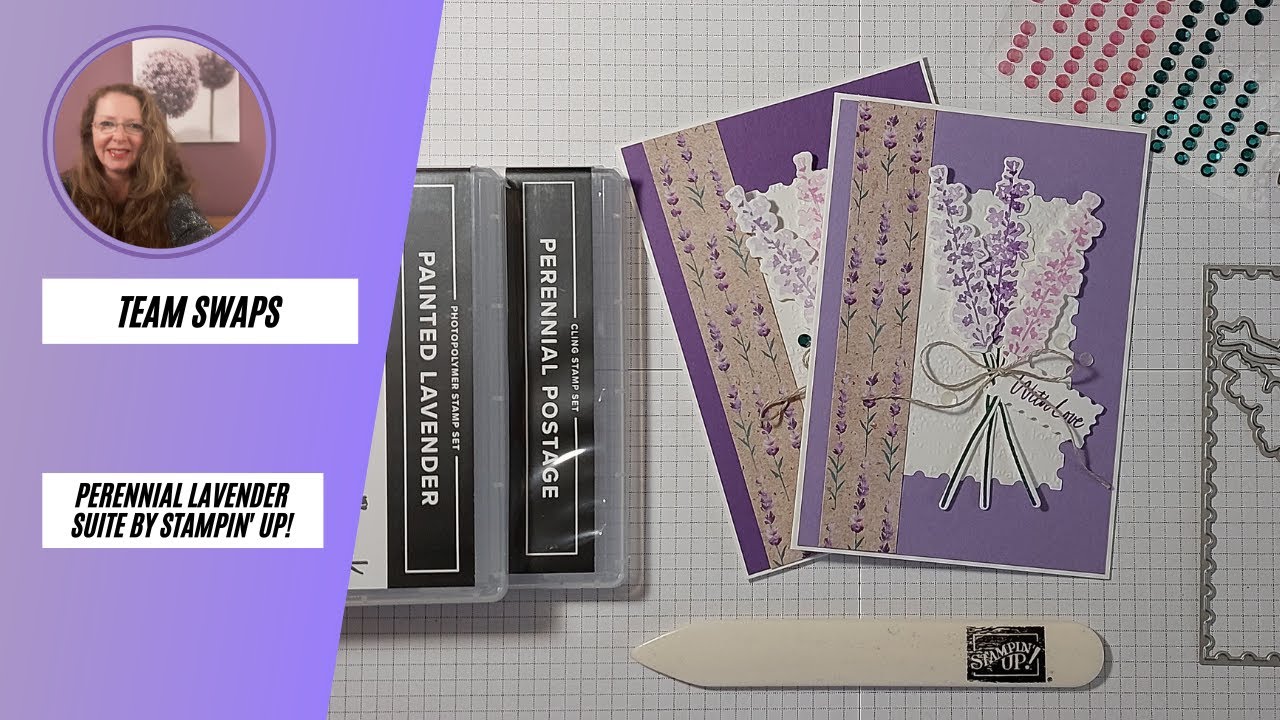 Creating simple card fronts with Perennial Lavender by Stampin' Up!