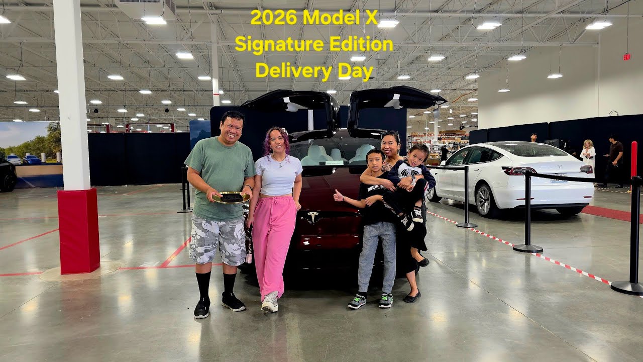Our 2026 Tesla Model X Signature Edition Delivery Day June 3, 2026