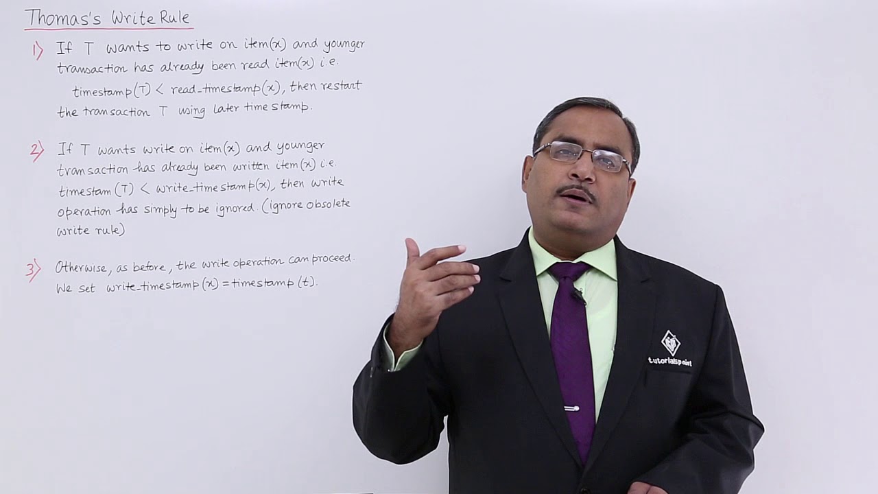DBMS - Thomas’s Write Rule