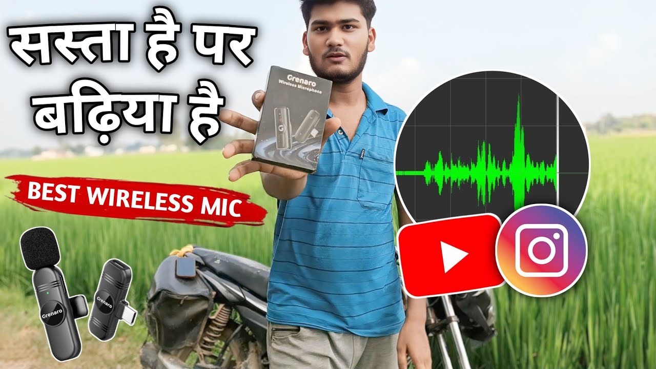 सस्ता है पर बढ़िया है!! Best Wireless Mic For YouTube Videos !! 🔥 Full Review + Sound Test