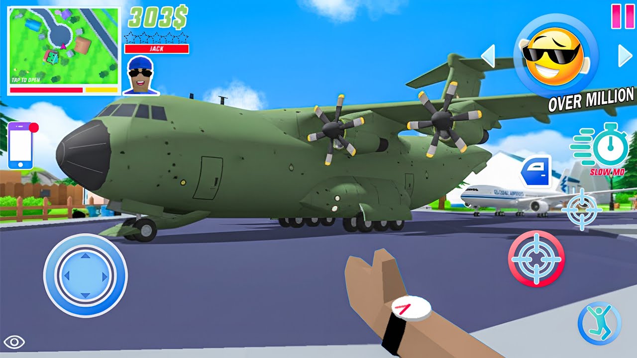 Jack New Airplane ✈️ 🥳✈️ in dude theft wars