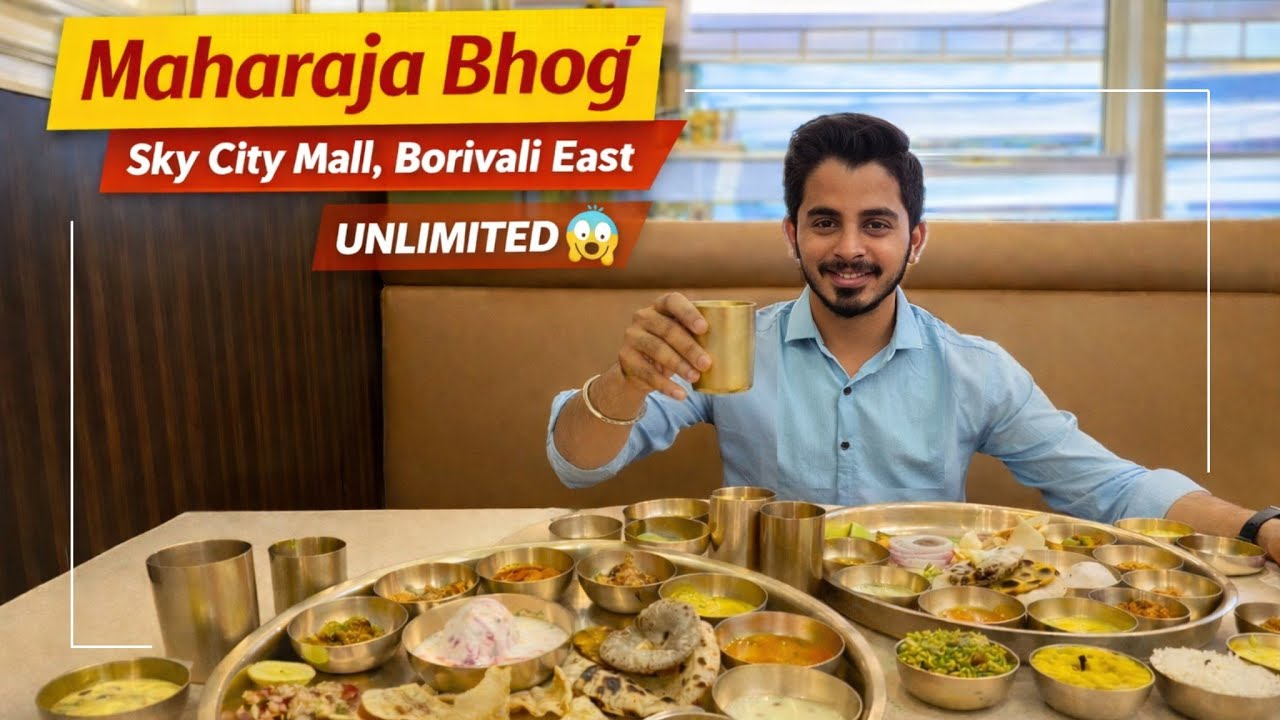 ₹749 Mein 30+ Unlimited Dishes 😱 | Maharaja Bhog Mumbai Royal Thali