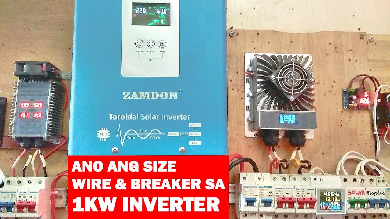 ANONG SIZE WIRE AT BREAKER GINAMIT SA 600W AT 400W NA ELEJOY
