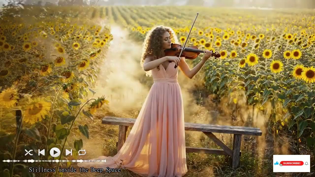 Romántico violín cinematográfico con suave acompañamiento de piano: para relajarse y estudiar