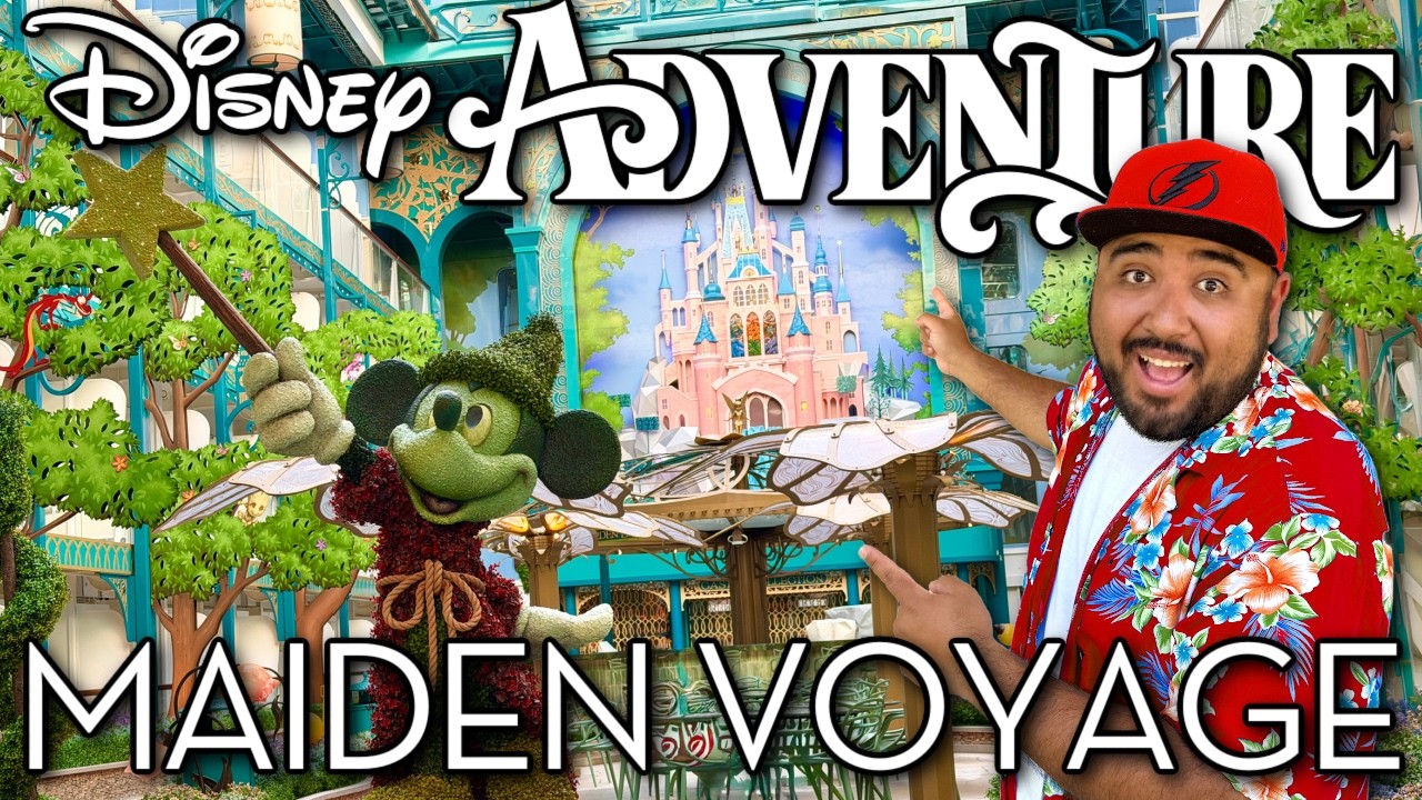 Discovering The Disney Adventure's HIDDEN GEMS & Entertainment! Disney Adventure Maiden Voyage!