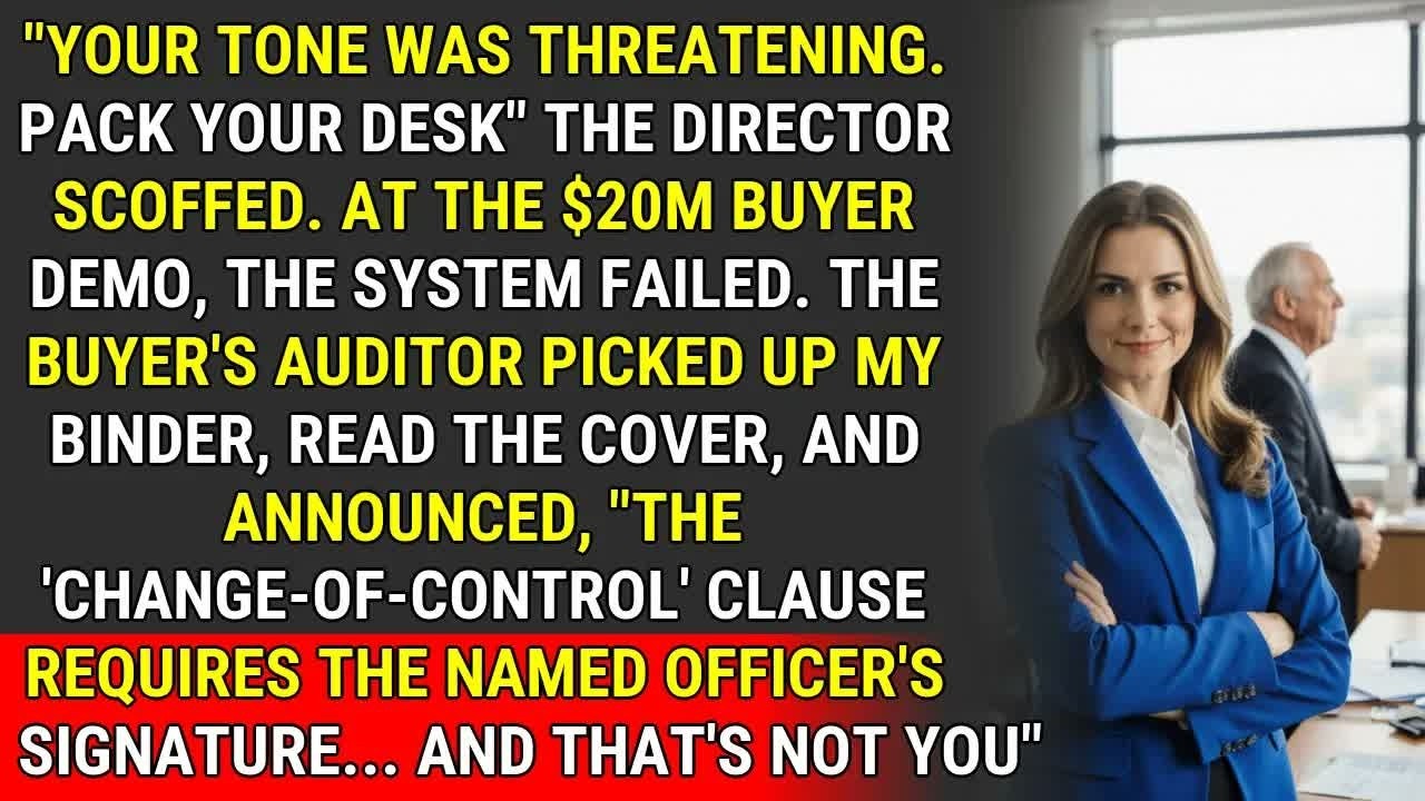 Compliance Clause Exposed： How I Sunk a $20M Acquisition After Being Fired ♟️