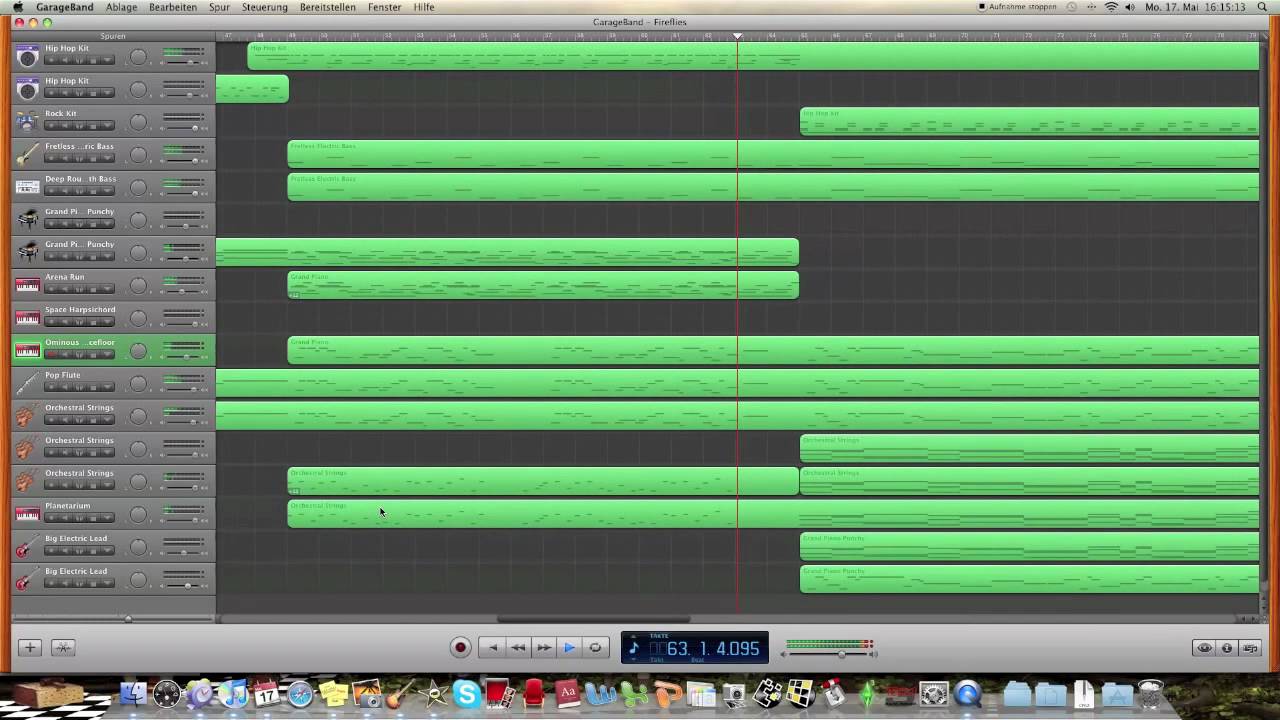 GarageBand Fireflies Instrumental Cover