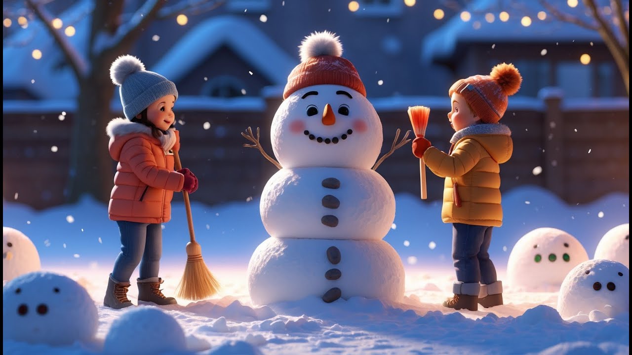 “Winter Song About a Snowman 🎵 “Happy Snowman Song 🎶 Winter Fun for Kids”