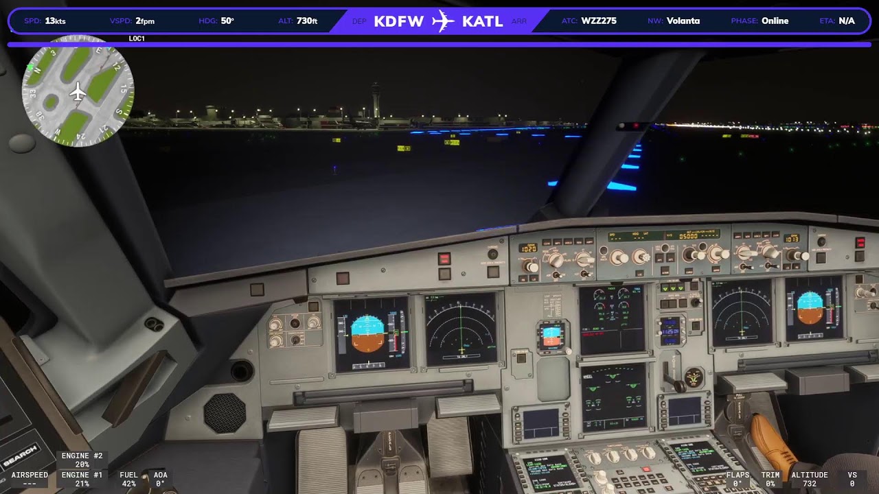 🔴MSFS2024 KDFW-KATL