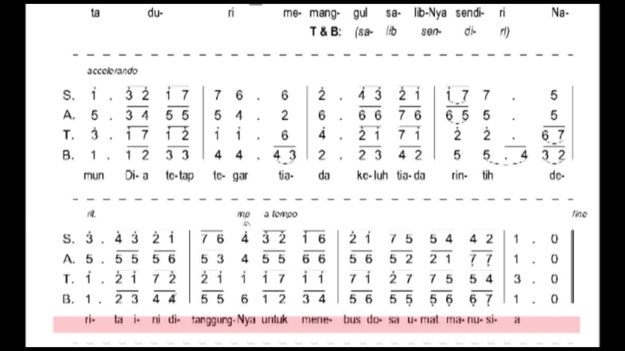 SATB Sengsara Yesus