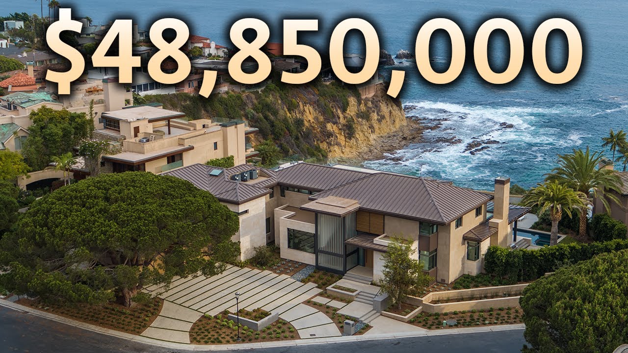 Путешествие по MEGA MANSION на Cliffside OceanFront за $ 48,850,000
