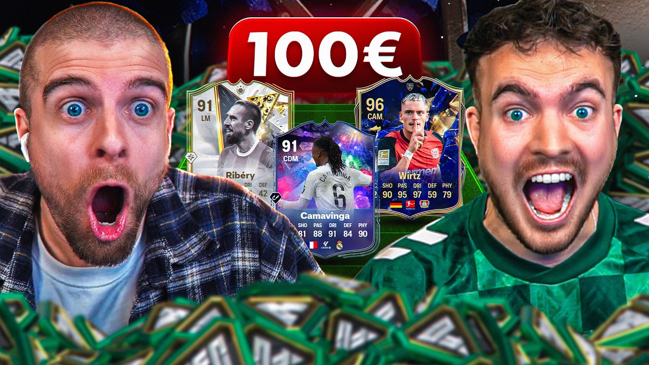 WER erreicht MEHR in 1 STUNDE vor dem TOTY mit 100€ in FC 25 🔥🤯 (ACCOUNT BATTLE 🏆)
