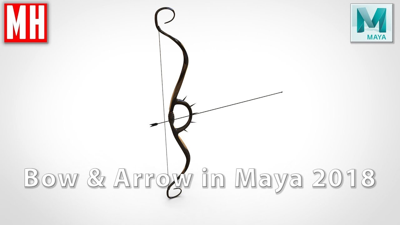 How to model a 3D Bow & Arrow in Maya 2018