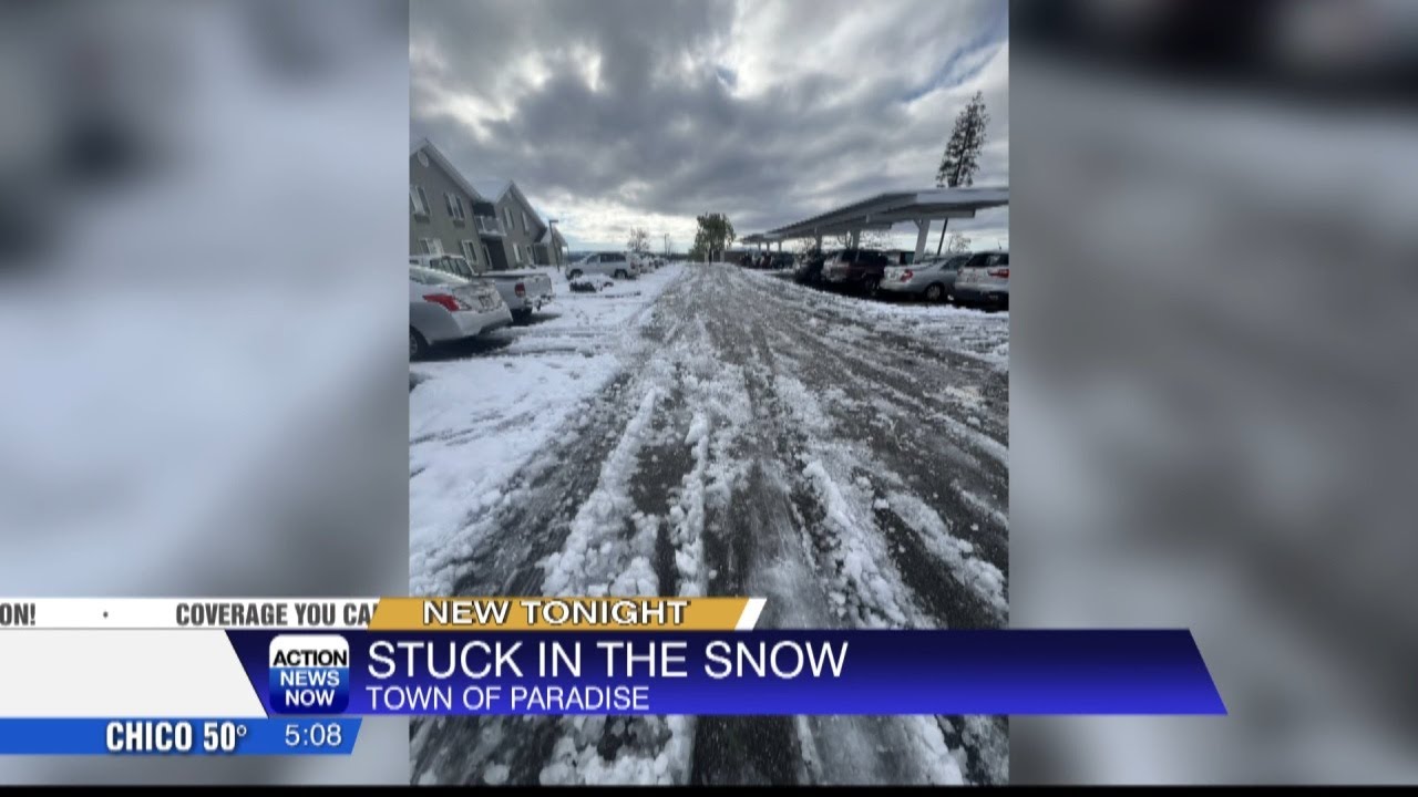 Residents in Paradise dealing with snow day after storm moves through