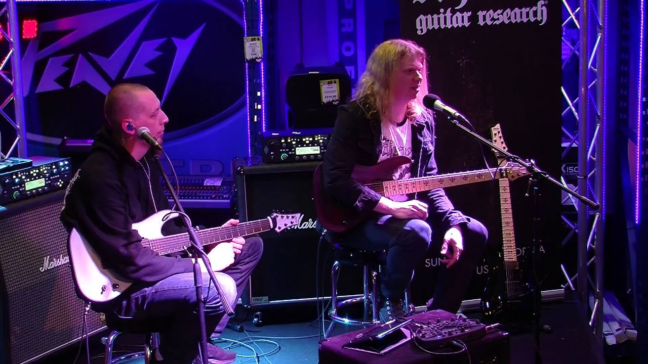 Conquering Dystopia (Loomis and Merrow)- Guitar Clinic Outtakes at Nevada Music, Portsmouth UK pt.2