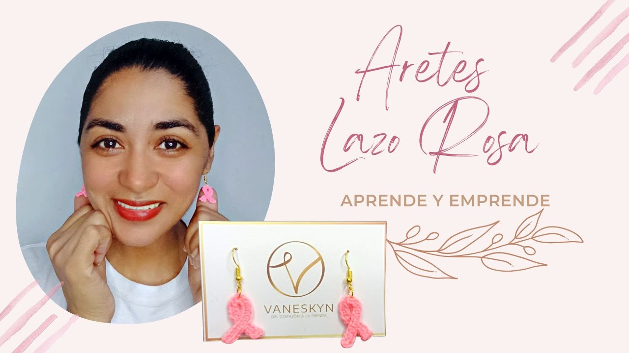 APRENDE COMO HACER EL Lazo🎗️​ Rosa a Crochet 🎗️PASO A PASO.. TE ENSEÑO.