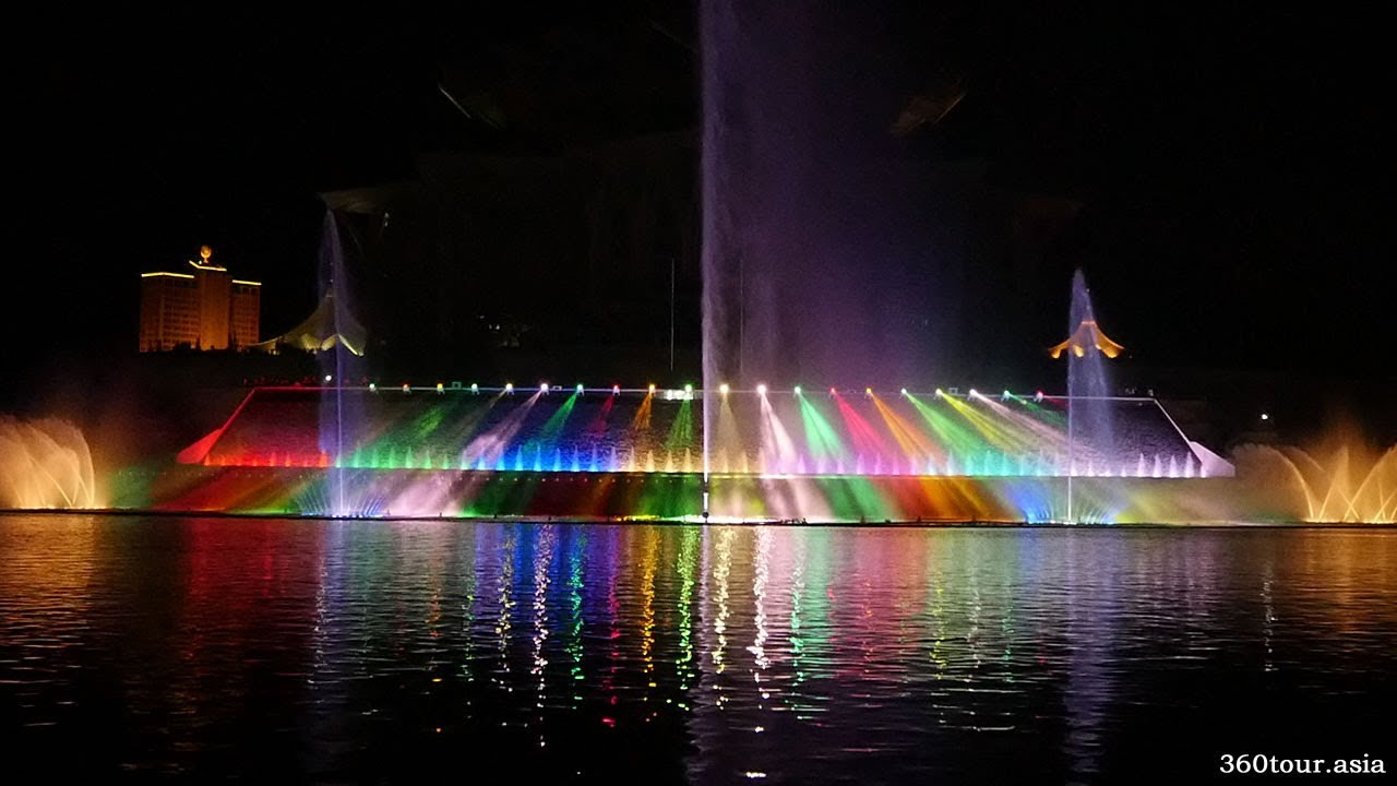 ⛲ Kuching Waterfront’s Darul Hana Musical Fountain at Sarawak River (Inaugural Launching)
