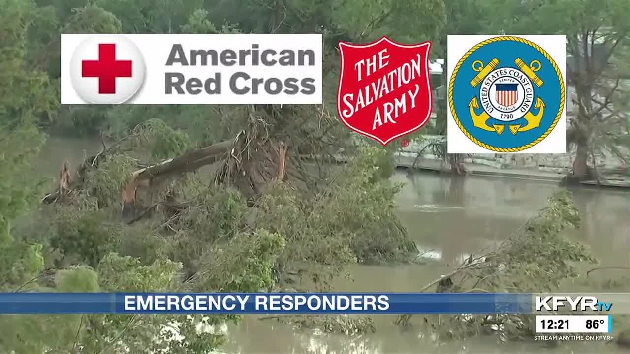 Who helps during natural disasters, and how do they help?