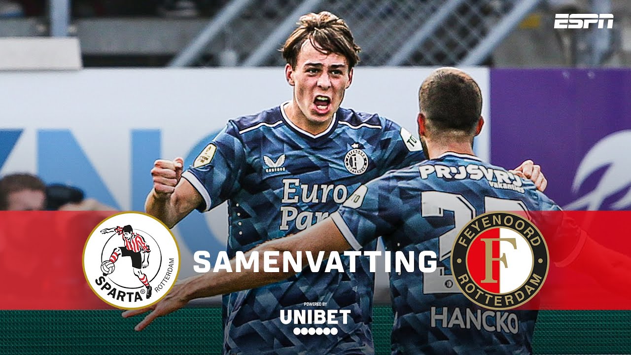 🇸🇰🌟 17-JARIGE LEO SAUER scoort bij DEBUUT! 🆕 | Samenvatting Sparta Rotterdam - Feyenoord